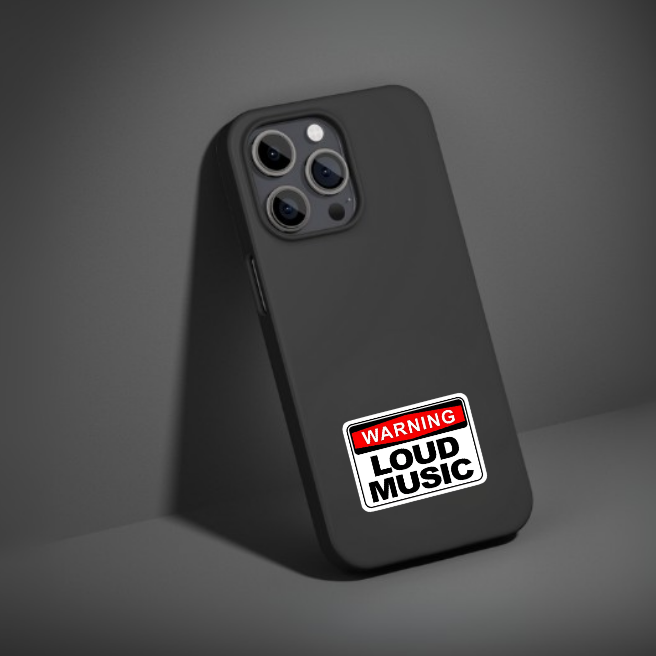 WARNING LOUD MUSIC | STICKER
