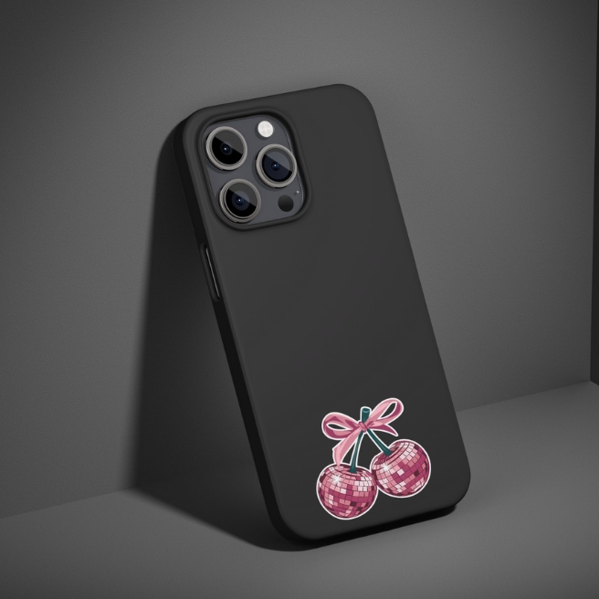 PINK DISCO CHERRIES | STICKER