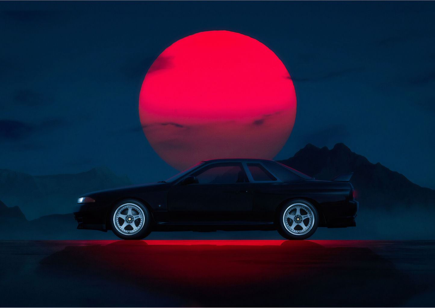 NISSAN SKYLINE R32 | LANDSCAPE | POSTER