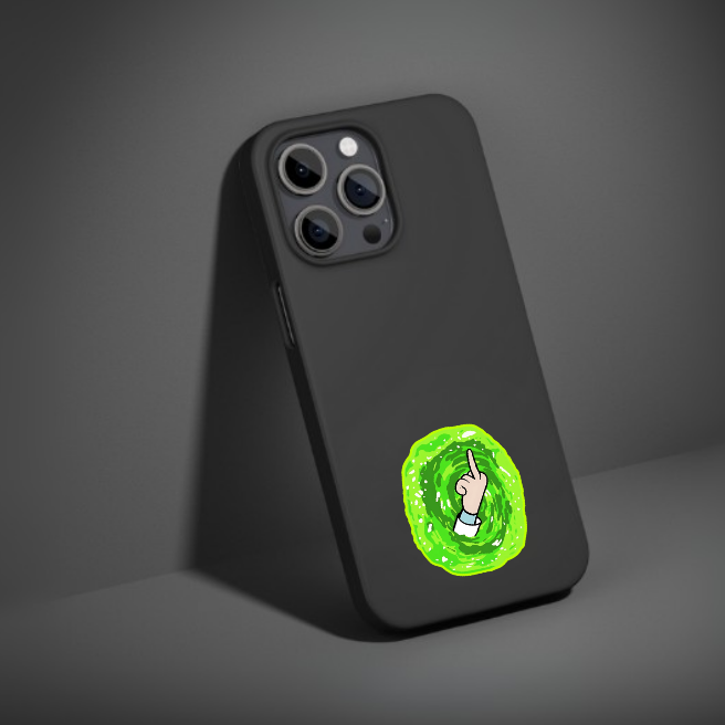 MIDDLE FINGER BY RICK N MORTY | STICKER