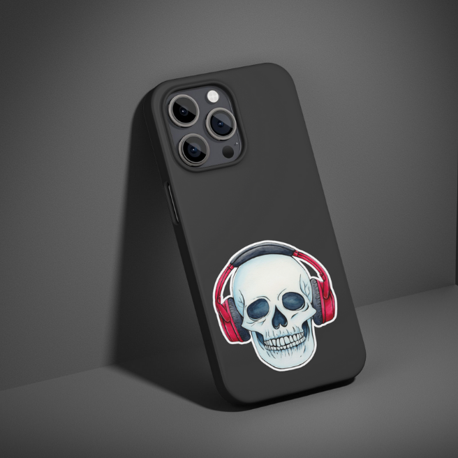 HAPPY VIBE SKULL | STICKER