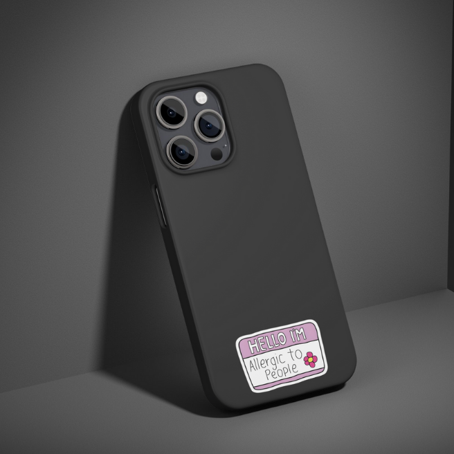 HELLO I'M ALLERGIC TO PEOPLE | STICKER