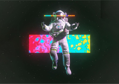 ASTRNAUT NEON | LANDSCAPE | POSTER
