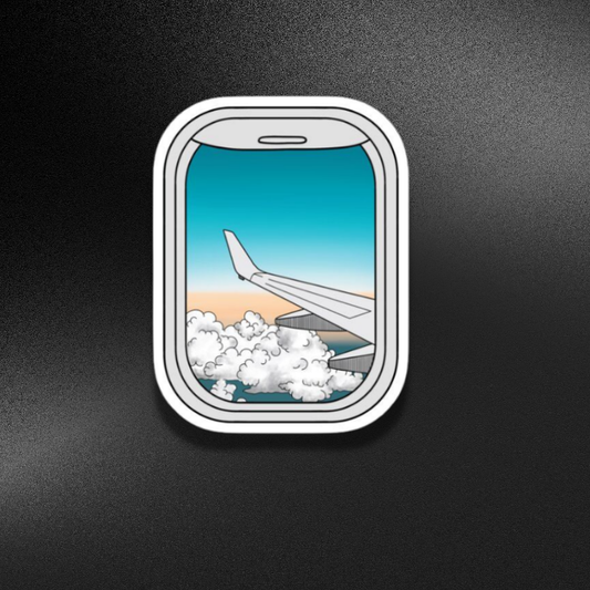 AIRPLANE WINDOW-TRAVEL | STICKER