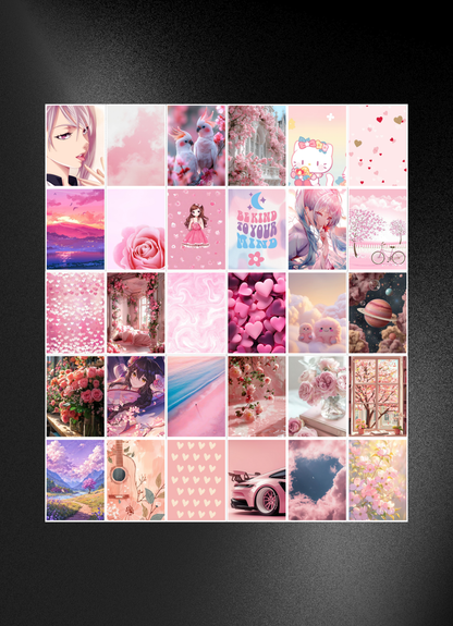 30 PINK AESTHETIC COLLECTION-A6 SIZE,(FREE SECRET GIFTS INSIDE🫰🏽)