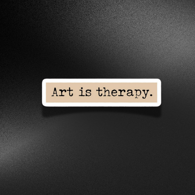 ART IS THERAPY | STICKER