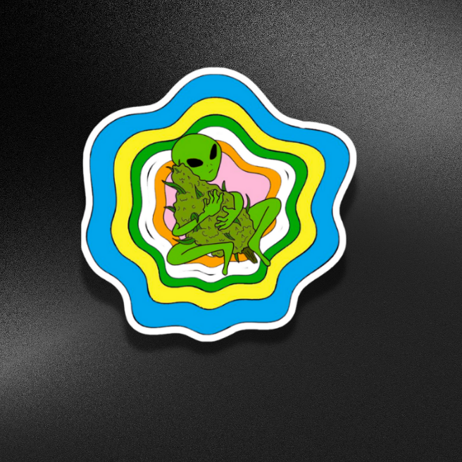 WEED ALIEN | STICKER