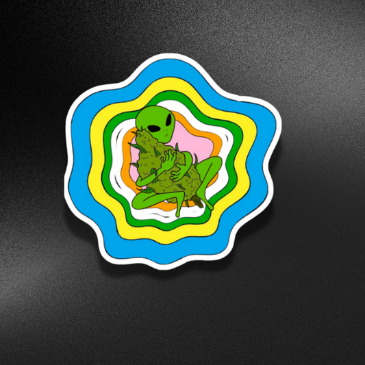 WEED ALIEN | STICKER