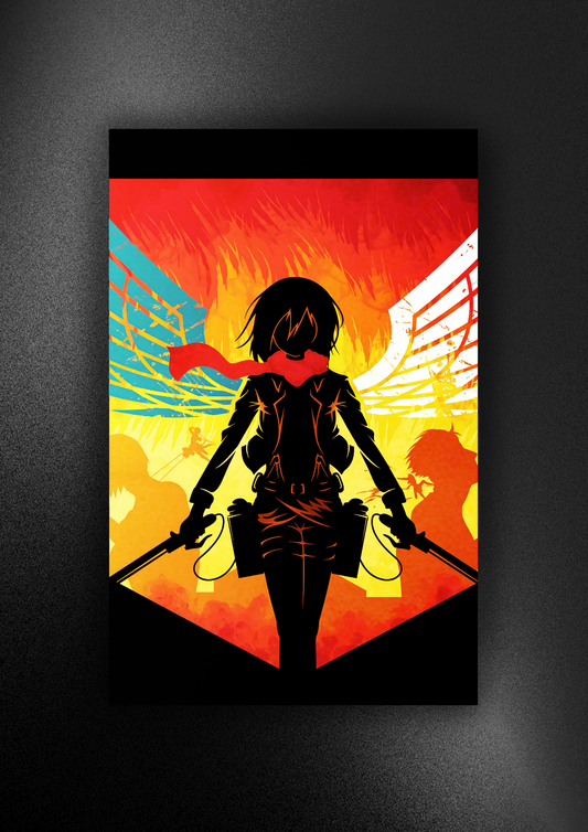 MIKASA-ATTACK ON TITAN | ANIME | POSTER