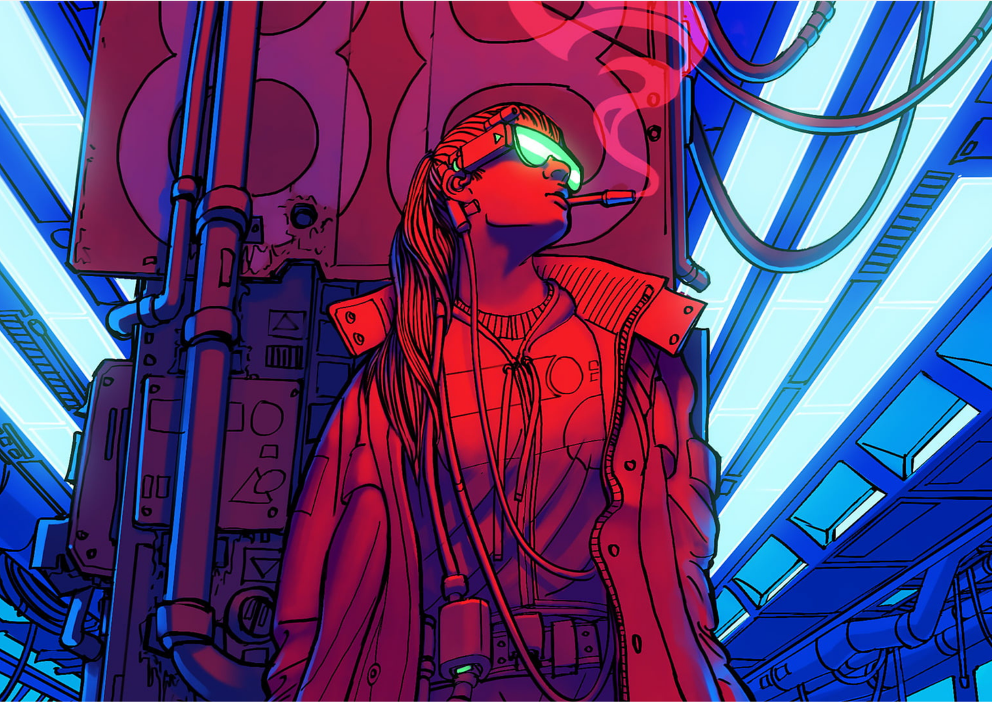 NEON-GIRL | LANDSCAPE | POSTER