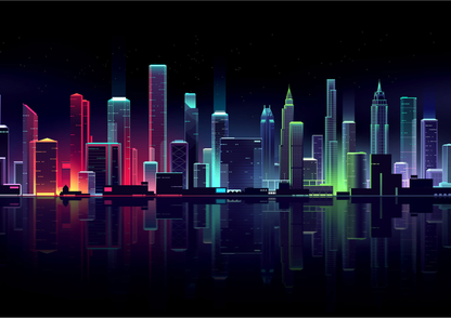 NEON CITY | LANDSCAPE | POSTER