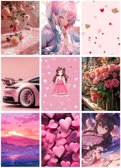 30 PINK AESTHETIC COLLECTION-A6 SIZE,(FREE SECRET GIFTS INSIDE🫰🏽)