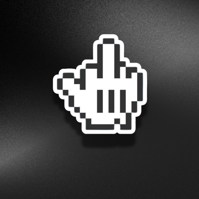 MIDDLE FINGER CURSER | STICKER