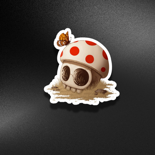 SKULL N BUTTERFLY | STICKER