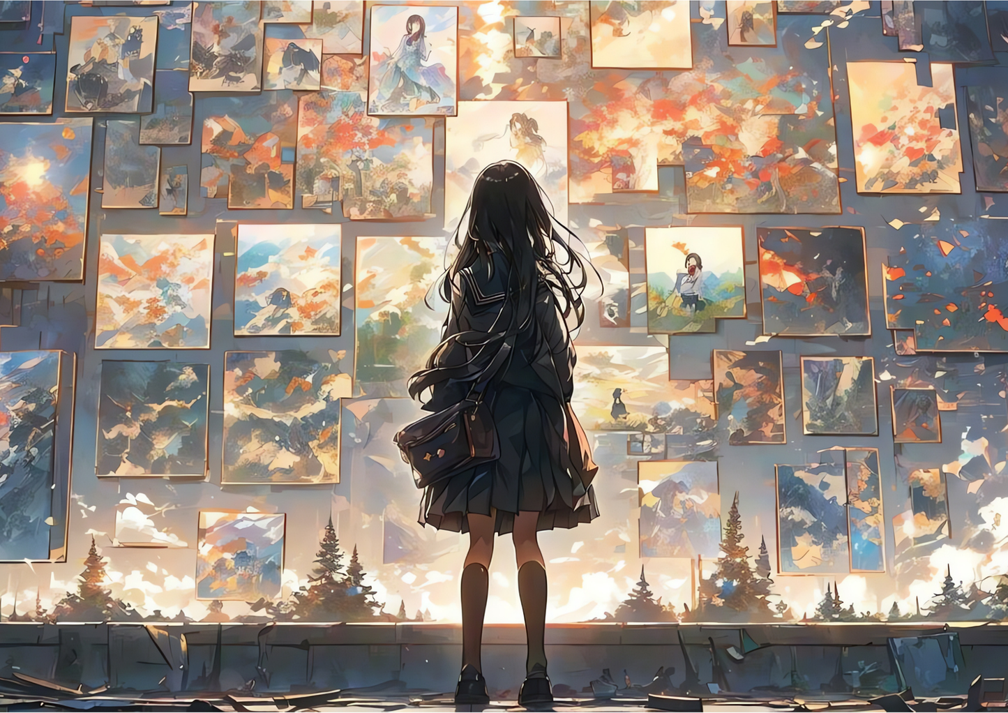 ANIME GIRL | LANDSCAPE | POSTER