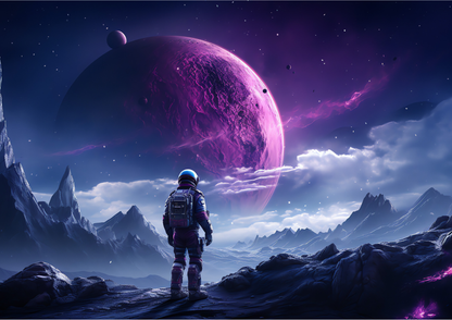 ASTRANAUT X MOON | LANDSCAPE | POSTER