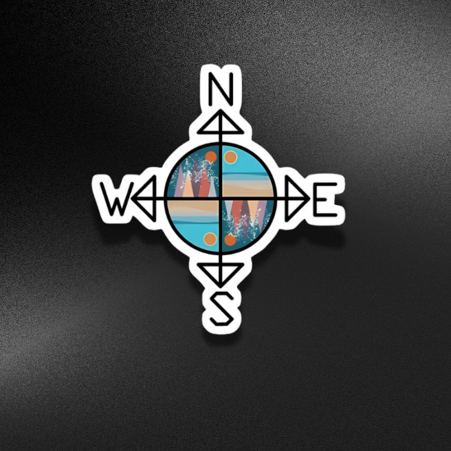 WORLD COMPASS | STICKER
