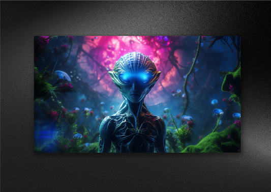 NEON-ALIEN | LANDSCAPE | POSTER