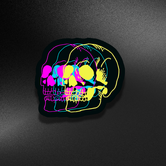 NEON SKUL | STICKER