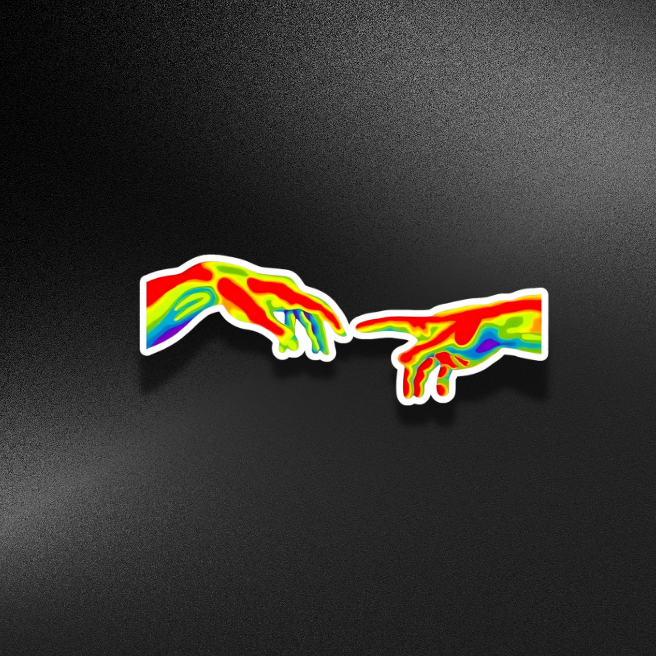 THE CREATION OF ADAM-THERMAL | STICKER