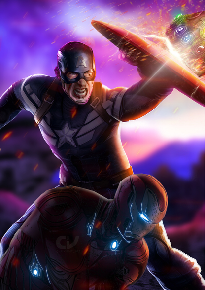 Captain America x Iron-Man - Poster
