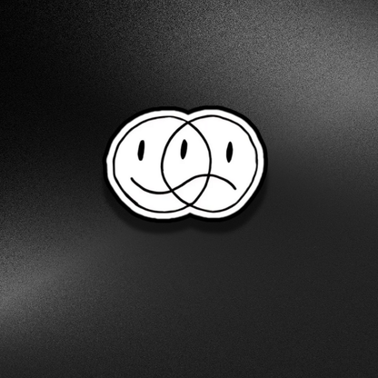 HAPPY AND SAD  | STICKER