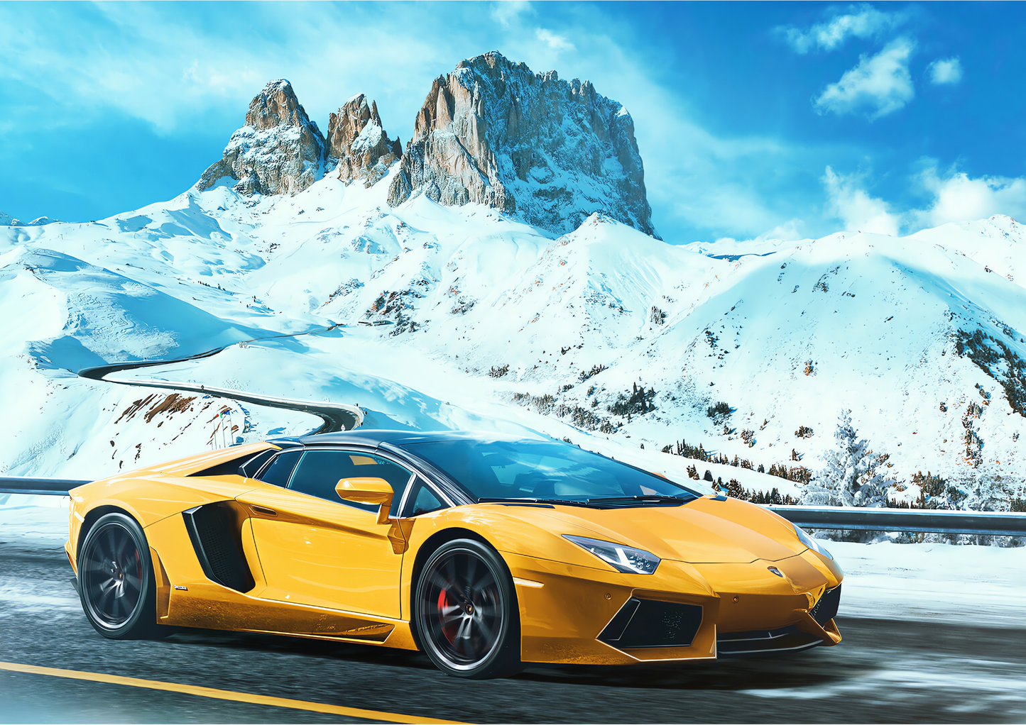LAMBORGHINI -AVENTADOR | LANDSCAPE | POSTER