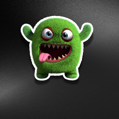CUTE FURRY MONSTER | STICKER